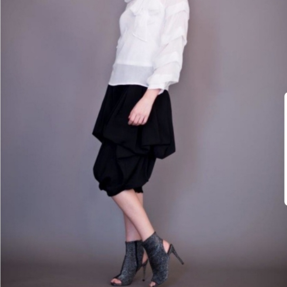 Samuel Dong's Black Adjustable Jeanie Pants